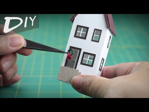 DIY Cardstock Mini House Christmas Ornament｜Craft Therapy｜卡纸迷你房子圣诞装饰｜手作疗愈