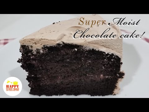 Super Moist Chocolate Cake | How to make a Moist chocolate cake @ Happy Tummy MKKD