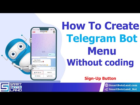 How to create Telegram bot menu? | Sign-Up Button | part3