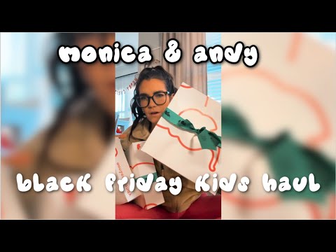 Monica & Andy Black Friday kids clothes haul 🎀