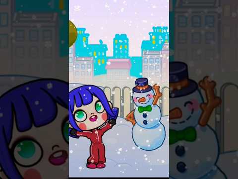 How to make a snowman in the game Avatar World🎩 #avatarshorts #avatarworld #pazuavatarworldsecret