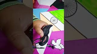 last moment Republic day card making idea2 \very easy.#shorts #youtubeshorts