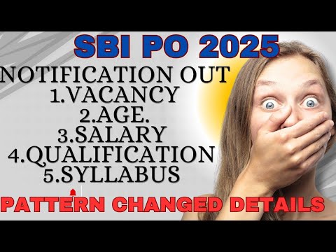 sbi Po 2024 Official Notification Out |sbi po notification 2024|sbi po pattern changed|details#sbipo