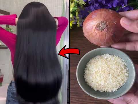 Mix Onion juice with Rice water for Extreme Hair Growth | Reduce premature gray hair, Itchy scalp