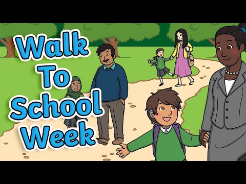 Walk to School Week 2023 | The Benefits of Walking to School | Twinkl kids Tv