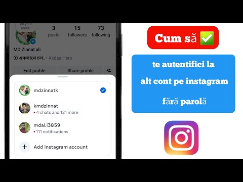 Cum să vă autentificați la alt cont pe instagram fără parolă |Adăugați un alt cont pe instagram