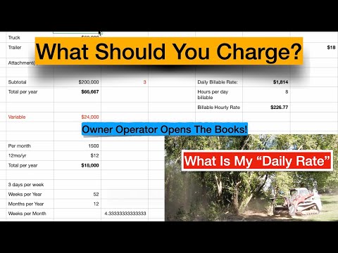 How To: Owner Operator Daily Rate, Charge for Work