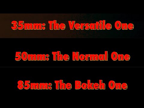 WHAT PRIME LENS ARE YOU? 35mm, 50mm, 85mm? The trinity explained.