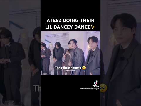 ATEEZ doing their little dancey dance after the live #kpop #ateez #atiny