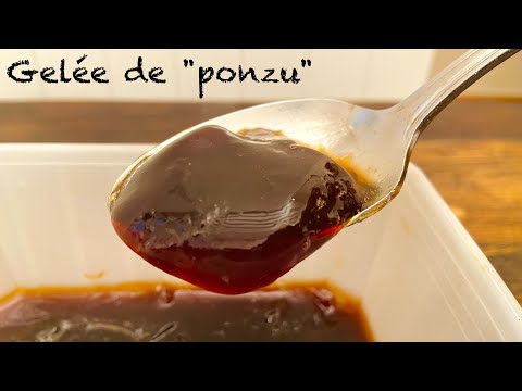 [I want to make it in summer] How to make a refreshing homemade ponzu jelly!  Gelée de ponzu