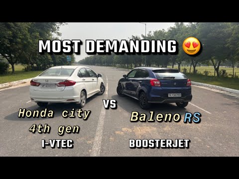 Baleno rs vs honda city 4th generation || drag race 🚀