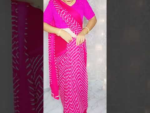 Daily wear saree draping style | hip pleats making tricks guide for Beginners | #sareedrapping