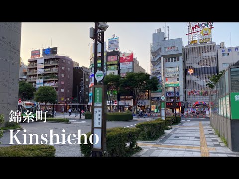 4K a-Ride&Walk in Tokyo Sumida-ku Kinshicho (PM) 東京 墨田区 錦糸町 (夕方)