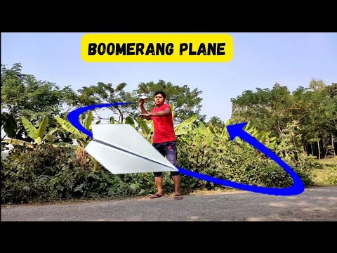 How To Make A Returnable Paper Airplane - Boomerang Paper Plane