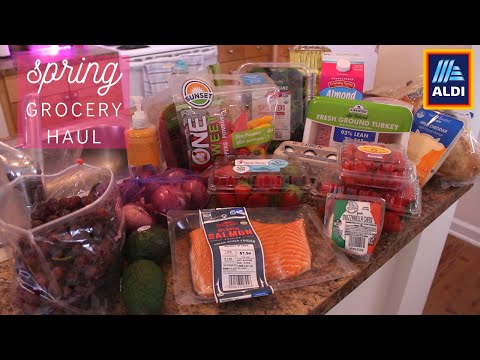 Healthy, Affordable Spring Grocery Haul | Aldi