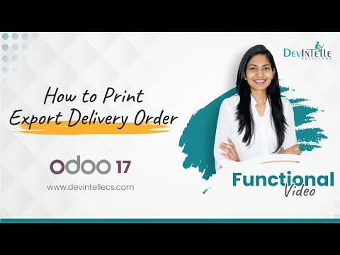 How to Print Export Delivery Order in odoo |  Export Picking