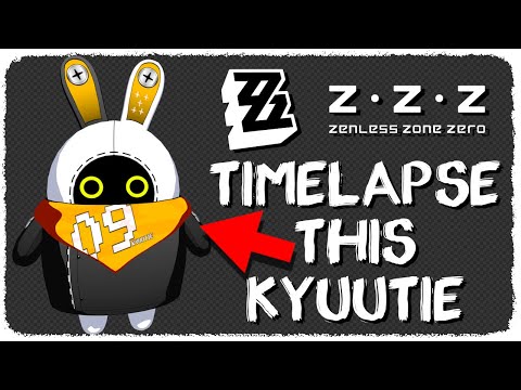 Timelapse This Kyuutie: Making a ZZZ Bangboo VTuber