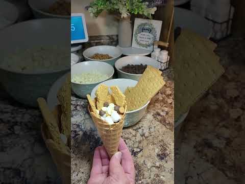 Easy Smores Campfire Cones from Keebler #shorts