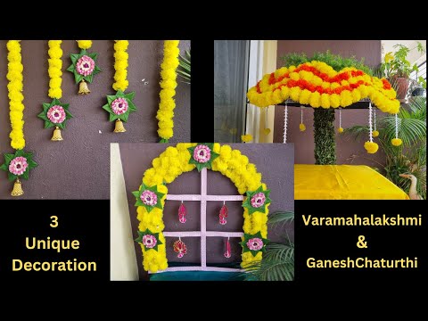 Diy 3 Unique Backdrop/Background Decoration  for Diwali Lakshmi Pooja