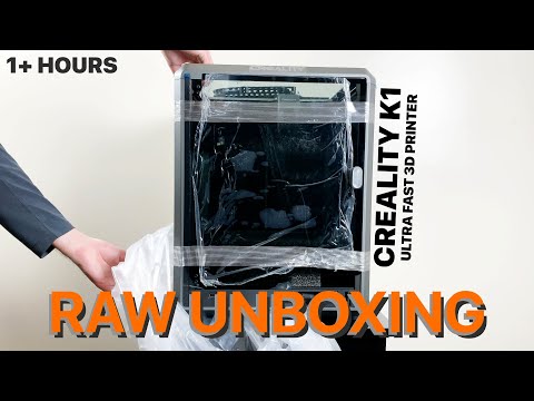 Creality K1 Ultra Fast 3D Printer Unboxing (RAW, unedited, no talking)