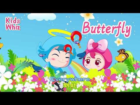 Butterfly | 学英文 | 英文经典儿歌 | 卡通动画 | 开心儿歌 | English kids nursery rhymes |Learn English | Kids Whiz