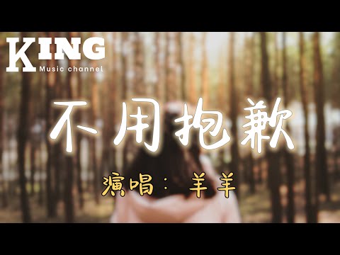 不用抱歉-羊羊【真的别说抱歉，谁都别说抱歉，别再增添泪点。】［动态歌词］