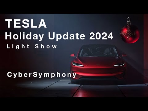 Tesla Holiday Update 2024 - Light Show - CyberSymphony