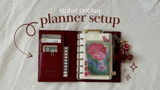 filofax pocket planner setup 📖 pages, trackers, & decor ✎ᝰ ݁₊ ⊹