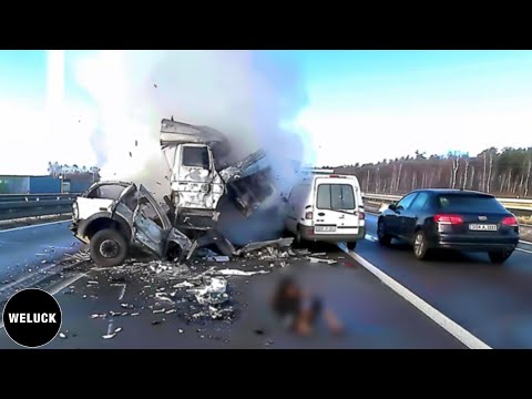 200 Tragic Moments! Stupid Truck Driver's Actions Result In Horrific Car Crashes | Idiots In Cars