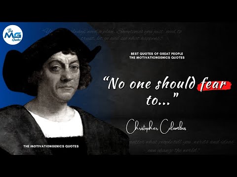 Christopher Columbus Quotes About Life | TMGQ #8