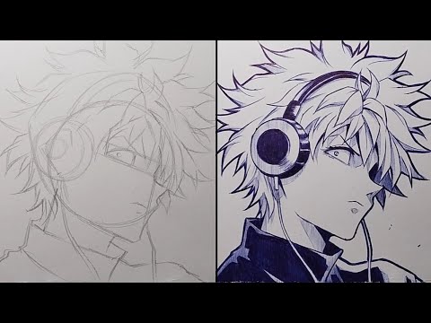 How To Draw Killua Zoldyck Step By Step - [HunterXHunter]