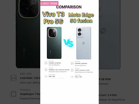 Vivo T3 Pro 5G vs Moto Edge 50 fusion !! vivo T3 Pro 5g review 👍 moto mobiles #technicalguruji