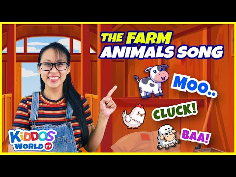 The Farm Animal Song with Ms V | Learn the Animals Sounds | Fun Song for Kids