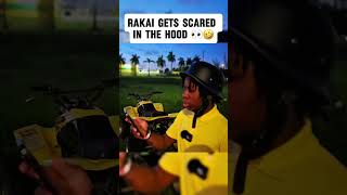 RAKAI GETS SCARED IN THE HOOD! 👀🤣  #fyp #kaicenat #kaicenatclips #2xrakai #funny #2xrakaiclips