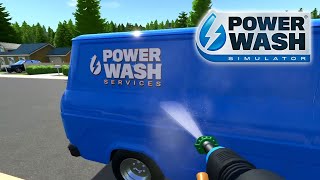 高圧洗浄機で汚れを落とし続けるだけの動画【PowerWash Simulator】