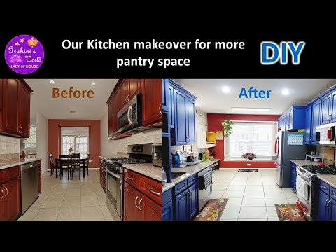 Lets look at our Blue Kitchen | Fantastic kitchen design and storage | DIY Blue kitchen design