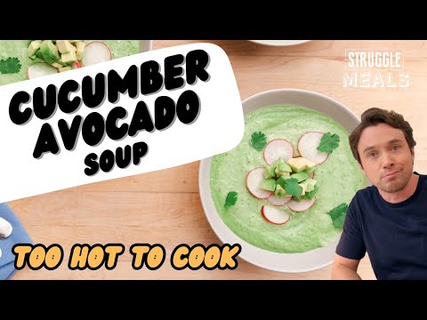 Beat the heat with a delightful Cucumber Avocado Soup