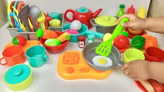 Unboxing Miniature Plastic Full Kitchen Set Collection | Toy Cooking Game | Kitchen Set Toy | Review