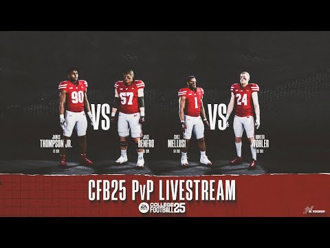 Wisconsin Football: CFB25 PVP Livestream