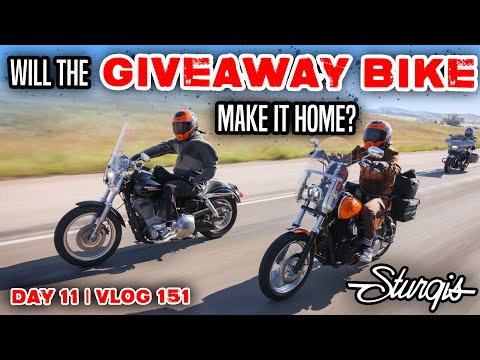 Will The Giveaway Dyna Make It Home? | Sturgis 2024, Day 11 - Vlog 151