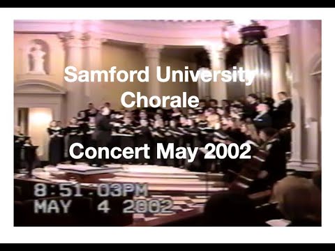 Samford University Chorale, May 2002