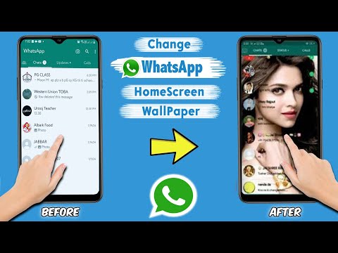 Change WhatsApp Home Screen Wallpaper || How To Apply Wallpaper in Whatsapp Home Screen