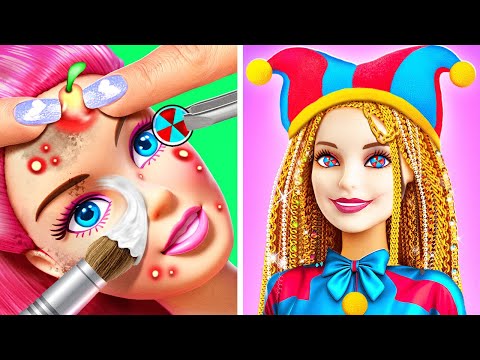 From Poor Doll to Rich Pomni 🤡 Crazy Rich Pomni Doll Makeover 🤑✨