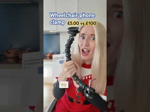 ♿️Wheelchair smartphone hack | £5.00 vs £100 which is best?📱