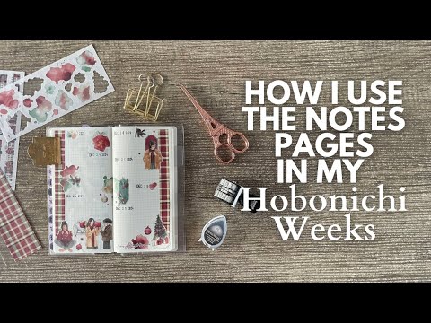 How I use the Hobonichi Weeks Notes Pages for Journaling #hobonichiweeks #journaling