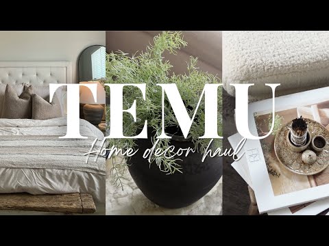 TEMU HOME DECOR HAUL + styling, budget friendly decor & more...