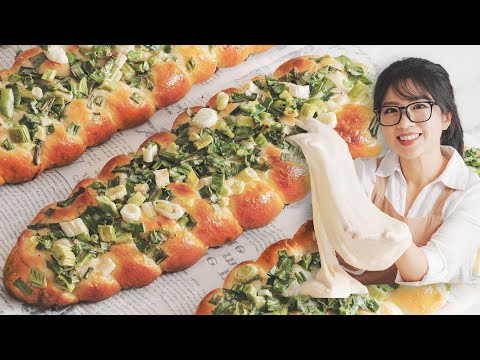 The best method of baking the most famous scallion bread - Taiwanese street food