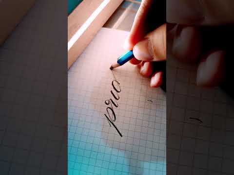 BRUSH PEN Vs PENCIL | Handlettering Calligraphy Cursive Font