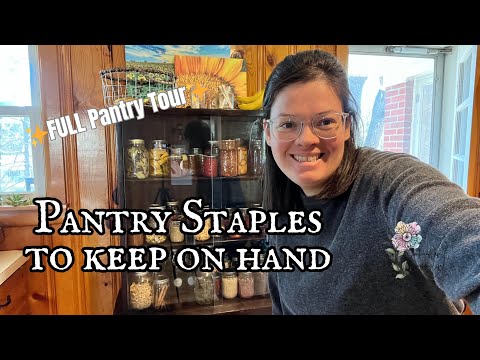 Pantry Essentials to keep on hand || From Scratch & Homemade Ingredients