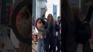 tourists on Spin Camera Selfie Platform with Rotating Stand #streetbusiness